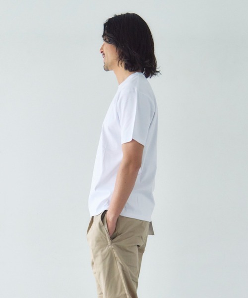 JACKROSE(ジャックローズ)の「JE-ダブルシルケット SSTEE(Tシャツ/カットソー・メンズ・ホワイト/ブラック・XL/L/M)」の5枚目の写真