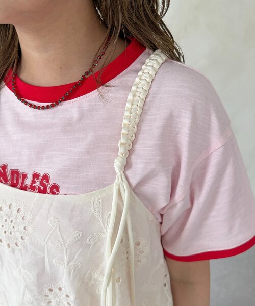 CPCM（シーピーシーエム）の「コード編み刺繍レースキャミ（ワンピース・レディース・ブラック/ホワイト・FREE）」の8枚目の写真
