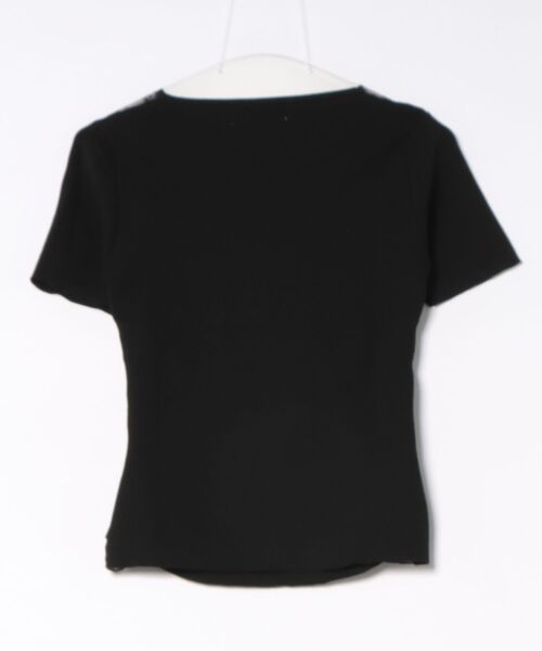 Jasmine Grandiflorum(ジャスミングランディフローラム)の「【Jasmine】レース切り替えアシメトリーデザインTシャツ(Tシャツ/カットソー・レディース・アイボリー/ブルー/ブラック・FREE)」の22枚目の写真