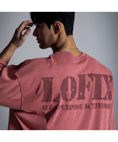 LOFIX(ロフィックス)の「ピグメントジャイアントフィット半袖3カラー(Tシャツ/カットソー・メンズ・その他1/チャコール/レッド・MEDIUM/LARGE/X-LARGE/XX-LARGE)」の3枚目の写真