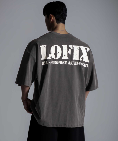 LOFIX(ロフィックス)の「ピグメントジャイアントフィット半袖3カラー(Tシャツ/カットソー・メンズ・その他1/チャコール/レッド・MEDIUM/LARGE/X-LARGE/XX-LARGE)」の4枚目の写真