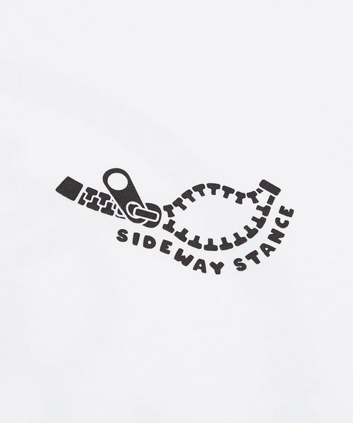 SIDEWAY STANCE（サイドウェイスタンス）の「【SIDEWAY STANCE】ファスナープリント 半袖Tシャツ（Tシャツ/カットソー・メンズ・ホワイト/ブラック/オートミール・X-LARGE/SMALL/MEDIUM/LARGE）」の14枚目の写真