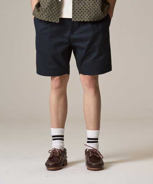 RISE&BELOW（ライズアンドビロー）の「アセンティックスーピマプリーツハーフショーツNAVY（その他パンツ・メンズ・その他・30/32/34/36）」の3枚目の写真