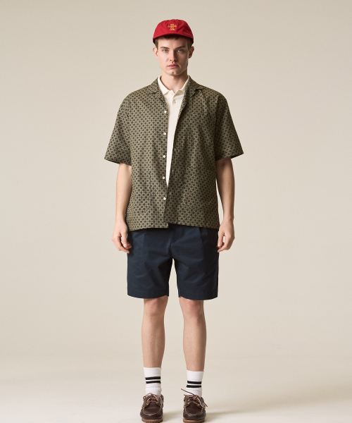 RISE&BELOW（ライズアンドビロー）の「アセンティックスーピマプリーツハーフショーツNAVY（その他パンツ・メンズ・その他・30/32/34/36）」の4枚目の写真