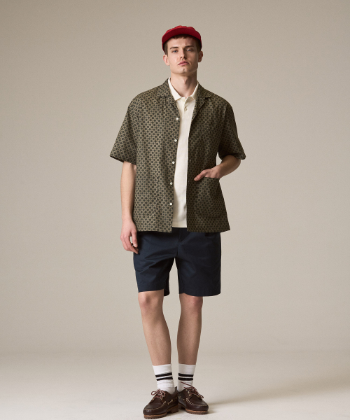 RISE&BELOW（ライズアンドビロー）の「アセンティックスーピマプリーツハーフショーツNAVY（その他パンツ・メンズ・その他・30/32/34/36）」の6枚目の写真