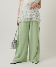 25AW/低身長・高身長サイズ/4色展開】裾フリルベロアパンツ（その他