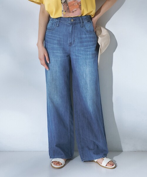 UNTITLED(アンタイトル)の「【Healthy DENIM】BreezyP.PepperM-Easy(デニムパンツ・レディース・サックスブルー・00/01/02/03)」の1枚目の写真