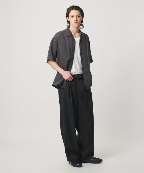 MONKEY TIME(モンキータイム)の「ストライプ タフタ イージー パンツ(その他パンツ・メンズ・ダークグレー/ブラック・S/M/L)」の15枚目の写真