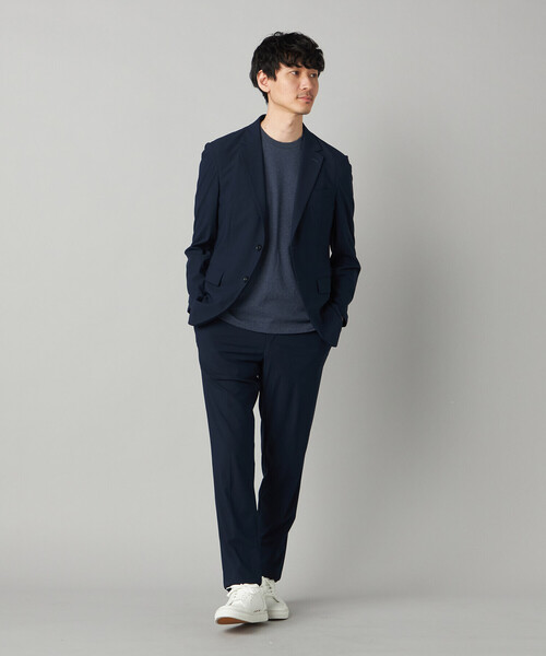 COMME CA MEN（コムサメン）の「【抗菌・消臭】メランジミジンボーダー Tシャツ（Tシャツ/カットソー・メンズ・ライトグレー/ブラック/ネイビー・L/M）」の7枚目の写真
