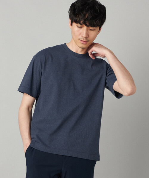 COMME CA MEN（コムサメン）の「【抗菌・消臭】メランジミジンボーダー Tシャツ（Tシャツ/カットソー・メンズ・ライトグレー/ブラック/ネイビー・L/M）」の13枚目の写真