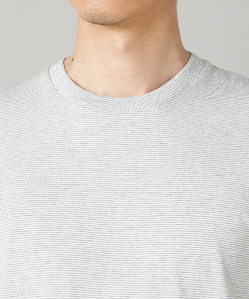 COMME CA MEN（コムサメン）の「【抗菌・消臭】メランジミジンボーダー Tシャツ（Tシャツ/カットソー・メンズ・ライトグレー/ブラック/ネイビー・L/M）」の17枚目の写真