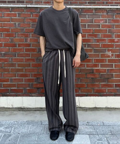 FABREGAT(ファブレガ)の「ベルロストライプラウンジパンツ(チャコール)(その他パンツ・レディース・その他・2/3)」の3枚目の写真