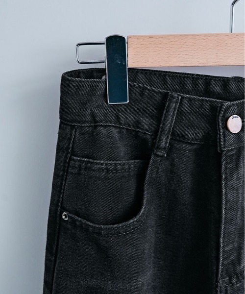 kirakiraShop(キラキラショップ)の「バレル レッグ ウォッシュ デニムパンツ(デニムパンツ・レディース・ブラック・XL/L/M/S)」の11枚目の写真
