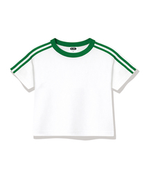 BASIC LABEL（ベーシックラベル）の「ウェスリーセミクロップトラック半袖Tシャツ6カラー[BLSE_6001]（Tシャツ/カットソー）」