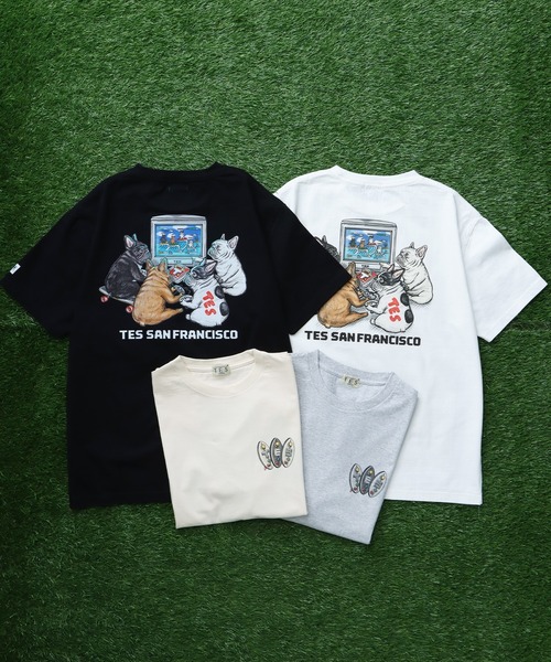 The Endless Summer（エンドレスサマー）の「TES SURF GAME T-SHIRT/ Tシャツ（Tシャツ/カットソー・メンズ・ブラック/アイボリー/グレー/ホワイト・SMALL/MEDIUM/LARGE/X-LARGE/XX-LARGE）」の17枚目の写真