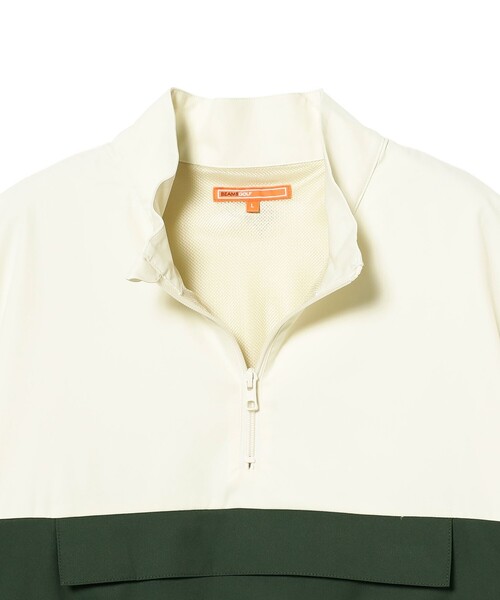 BEAMS GOLF（ビームスゴルフ）の「ORANGE LABEL / ハーフジップ 撥水 ピステ（ベスト・メンズ・ベージュ/ホワイト系その他5/グリーン・MEDIUM/SMALL/LARGE/X-LARGE）」の6枚目の写真