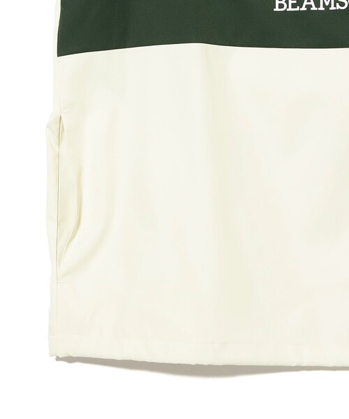 BEAMS GOLF（ビームスゴルフ）の「ORANGE LABEL / ハーフジップ 撥水 ピステ（ベスト・メンズ・ベージュ/ホワイト系その他5/グリーン・MEDIUM/SMALL/LARGE/X-LARGE）」の8枚目の写真