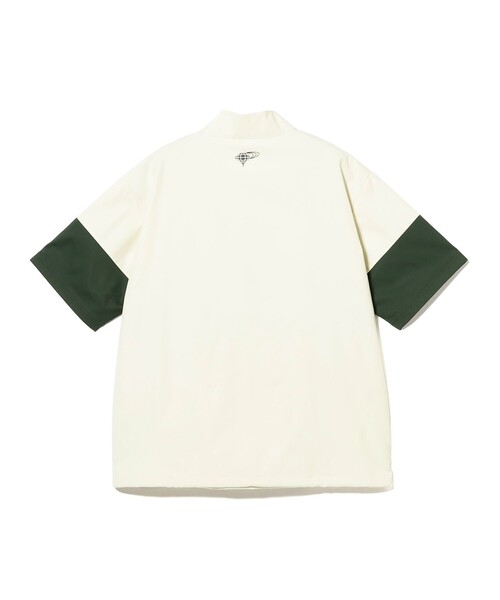 BEAMS GOLF（ビームスゴルフ）の「ORANGE LABEL / ハーフジップ 撥水 ピステ（ベスト・メンズ・ベージュ/ホワイト系その他5/グリーン・MEDIUM/SMALL/LARGE/X-LARGE）」の9枚目の写真