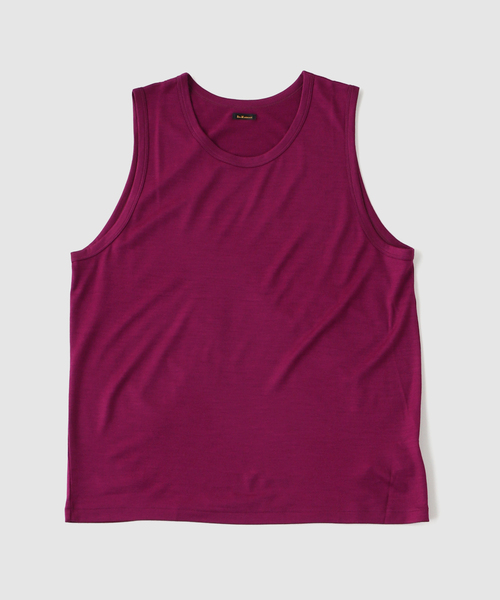 EDIFICE(エディフィス)の「ETS.MATERIAUX(マテリオ) wool tank top(タンクトップ・メンズ・ホワイト/パープル/ブラウン系その他・MEDIUM/LARGE)」の3枚目の写真