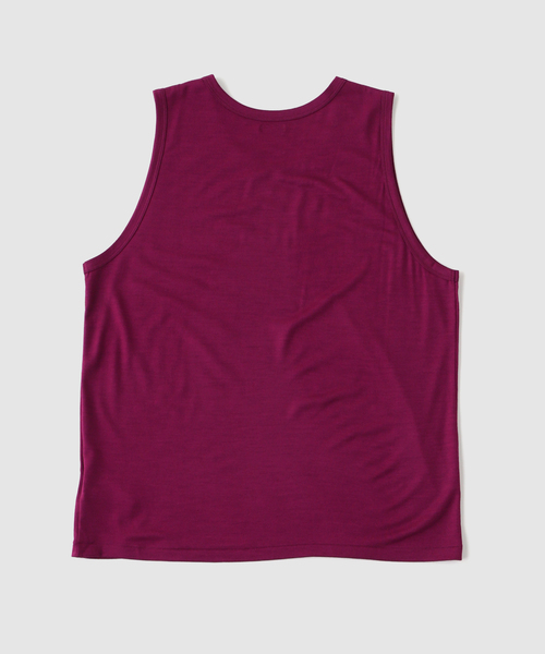 EDIFICE(エディフィス)の「ETS.MATERIAUX(マテリオ) wool tank top(タンクトップ・メンズ・ホワイト/パープル/ブラウン系その他・MEDIUM/LARGE)」の4枚目の写真