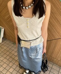 星ボタンヘンリータンクトップ