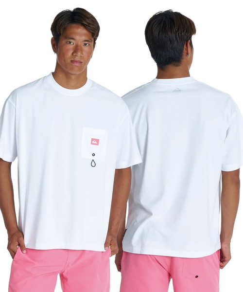 Quiksilver(クイックシルバー)の「QUIKSILVER <超速乾x遮熱Tシャツ> MW PKT SS メンズ半袖Tシャツ UPF50+ 4WAYストレッチ<URBAN TECH>【2026年夏モデル】(Tシャツ/カットソー・メンズ・ブラック/ホワイト系その他2/ホワイト系その他・X-LARGE/LARGE/MEDIUM)」の2枚目の写真