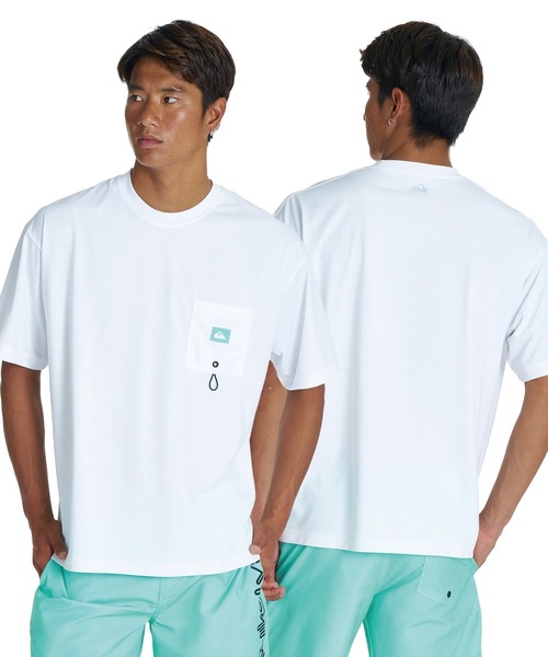 Quiksilver(クイックシルバー)の「QUIKSILVER <超速乾x遮熱Tシャツ> MW PKT SS メンズ半袖Tシャツ UPF50+ 4WAYストレッチ<URBAN TECH>【2026年夏モデル】(Tシャツ/カットソー・メンズ・ブラック/ホワイト系その他2/ホワイト系その他・X-LARGE/LARGE/MEDIUM)」の1枚目の写真
