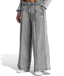 adidas DENIM PLEATS WIDE LEG PANTS / アディダス デニム プリーツ ワイド レッグ パンツ