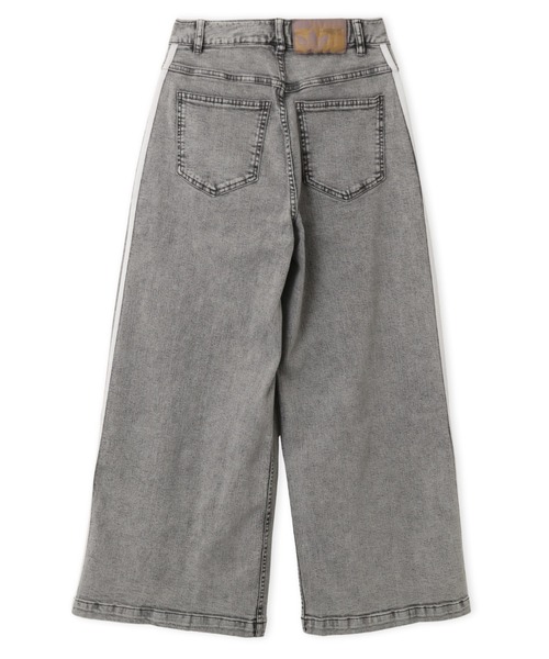 adidas(アディダス)の「adidas DENIM PLEATS WIDE LEG PANTS / アディダス デニム プリーツ ワイド レッグ パンツ(デニムパンツ・レディース・グレー・24inch/27inch/26inch/25inch)」の8枚目の写真