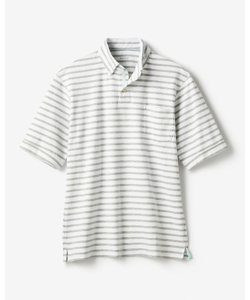 DoCLASSE( ドゥクラッセ)の「リファインド ポロ・ドゥクラッセT 半袖(Tシャツ/カットソー・メンズ・インディゴブルー/ネイビー×ホワイト/ホワイト/ネイビー/ダークグリーン/ホワイト×グレー・L/LL/M/S/3L)」の2枚目の写真