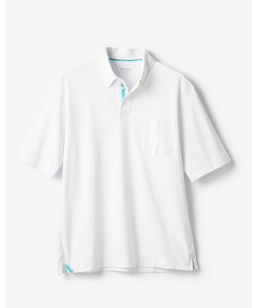DoCLASSE( ドゥクラッセ)の「リファインド ポロ・ドゥクラッセT 半袖(Tシャツ/カットソー・メンズ・インディゴブルー/ネイビー×ホワイト/ホワイト/ネイビー/ダークグリーン/ホワイト×グレー・L/LL/M/S/3L)」の1枚目の写真