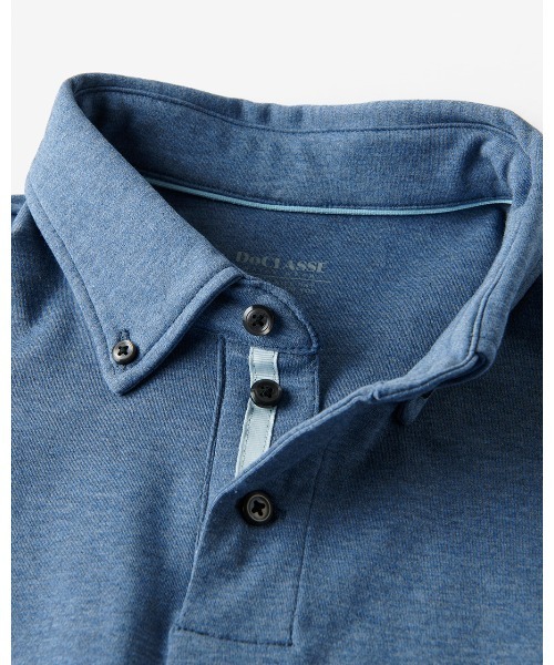 DoCLASSE( ドゥクラッセ)の「リファインド ポロ・ドゥクラッセT 半袖(Tシャツ/カットソー・メンズ・インディゴブルー/ネイビー×ホワイト/ホワイト/ネイビー/ダークグリーン/ホワイト×グレー・L/LL/M/S/3L)」の15枚目の写真