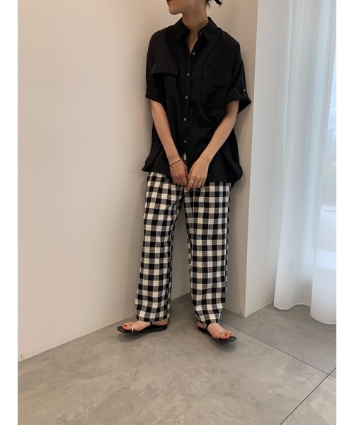 Te chichi(テチチ)の「リネンミックスクレープイージーパンツ(セットアップ可)(その他パンツ・レディース・その他1/ブラック/その他2・F)」の22枚目の写真