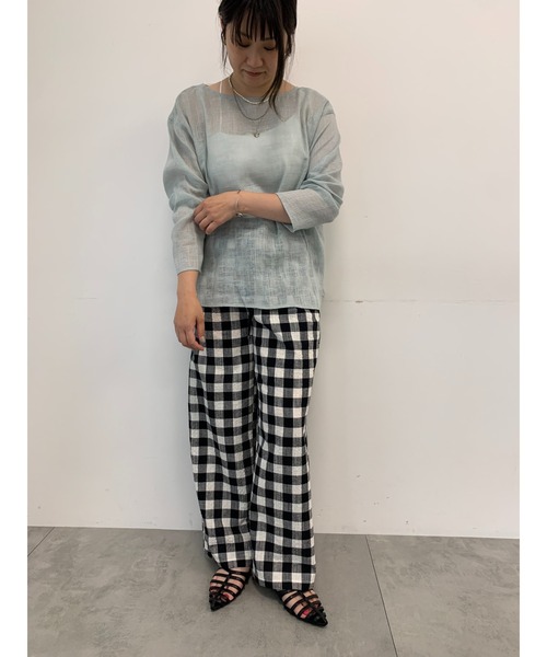 Te chichi(テチチ)の「リネンミックスクレープイージーパンツ(セットアップ可)(その他パンツ・レディース・その他1/ブラック/その他2・F)」の18枚目の写真