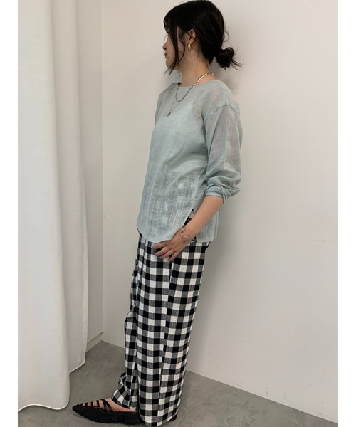 Te chichi(テチチ)の「リネンミックスクレープイージーパンツ(セットアップ可)(その他パンツ・レディース・その他1/ブラック/その他2・F)」の19枚目の写真