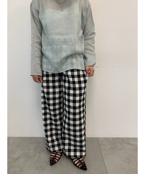 Te chichi(テチチ)の「リネンミックスクレープイージーパンツ(セットアップ可)(その他パンツ・レディース・その他1/ブラック/その他2・F)」の20枚目の写真