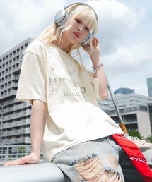 WEGO/ステンシルロゴグラフィックT