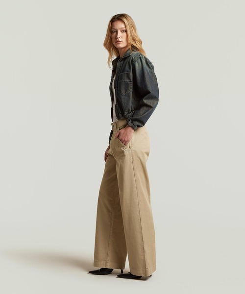 G-STAR(ジースター)の「Bomber Overshirt/ジップアップデニムオーバーシャツジャケット(デニムジャケット・レディース・インディゴブルー・MEDIUM/SMALL/X-SMALL)」の4枚目の写真