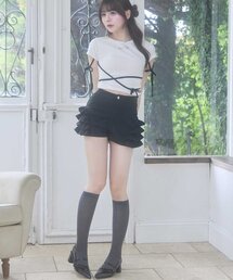OLIVE des OLIVE | 【Belle Charme】Frill Docking Short Pants(その他パンツ)