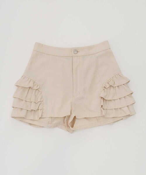 OLIVE des OLIVE(オリーブデオリーブ)の「【Belle Charme】Frill Docking Short Pants(その他パンツ・レディース・ブラック/アイボリー・FREE)」の12枚目の写真
