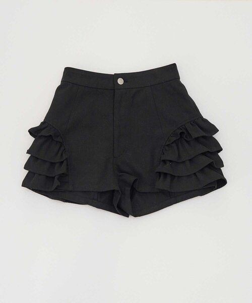 OLIVE des OLIVE(オリーブデオリーブ)の「【Belle Charme】Frill Docking Short Pants(その他パンツ・レディース・ブラック/アイボリー・FREE)」の14枚目の写真