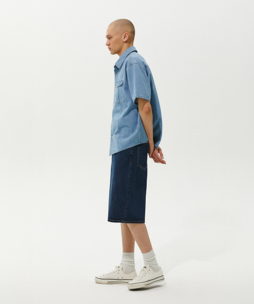 PLAC(プラック)の「バミューダデニムパンツ M12 ディープブルー(デニムパンツ・メンズ・その他・29/30/32/34)」の6枚目の写真