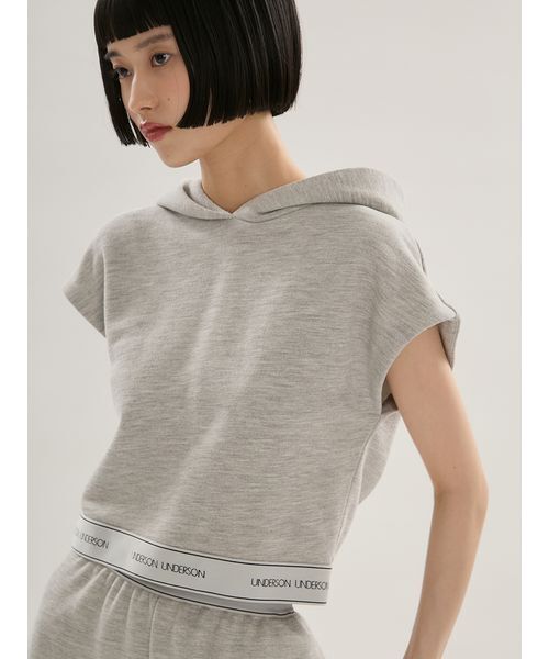 UNDERSON UNDERSON(アンダーソン アンダーソン)の「WASHIスウェットフーディ(スウェット・レディース・グレー/ホワイト/ネイビー・F)」の11枚目の写真
