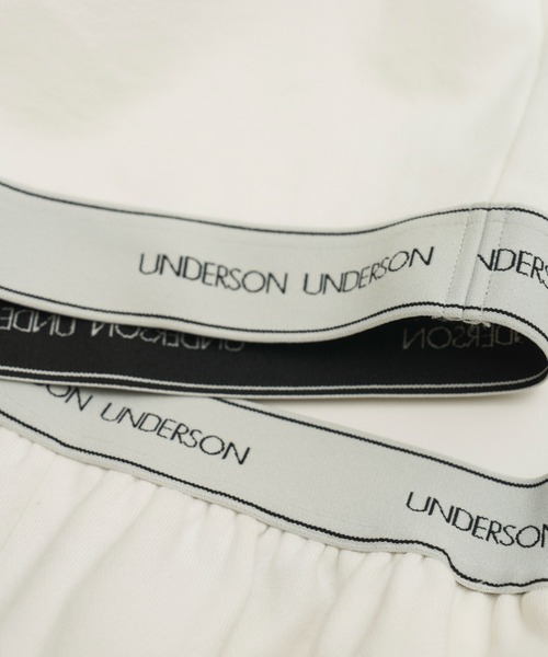 UNDERSON UNDERSON(アンダーソン アンダーソン)の「WASHIスウェットフーディ(スウェット・レディース・グレー/ホワイト/ネイビー・F)」の5枚目の写真