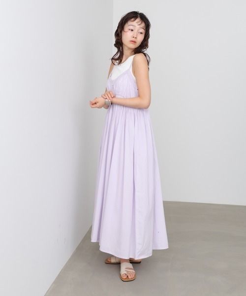 Bab(バブ)の「レース切り替えフレアキャミワンピース(ワンピース・レディース・オフホワイト/パープル/ブラック・SMALL/MEDIUM)」の13枚目の写真