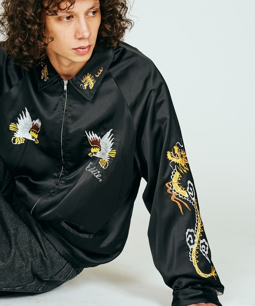 THRIFTY LOOK(スリフティールック)の「THRIFTY LOOK / スリフティールック OKINAWA SOUVENIR JACKET オキナワ スーベニアジャケット(ブルゾン・メンズ・ブラック/ブラック系その他/ブラック系その他2・MEDIUM/LARGE)」の5枚目の写真