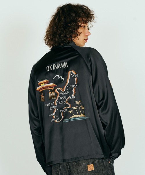 THRIFTY LOOK(スリフティールック)の「THRIFTY LOOK / スリフティールック OKINAWA SOUVENIR JACKET オキナワ スーベニアジャケット(ブルゾン・メンズ・ブラック/ブラック系その他/ブラック系その他2・MEDIUM/LARGE)」の6枚目の写真