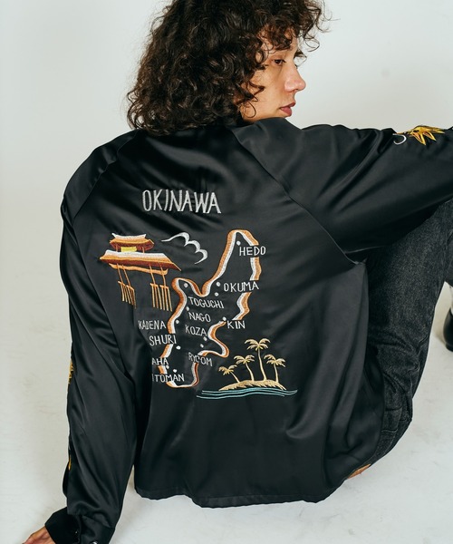 THRIFTY LOOK(スリフティールック)の「THRIFTY LOOK / スリフティールック OKINAWA SOUVENIR JACKET オキナワ スーベニアジャケット(ブルゾン・メンズ・ブラック/ブラック系その他/ブラック系その他2・MEDIUM/LARGE)」の7枚目の写真