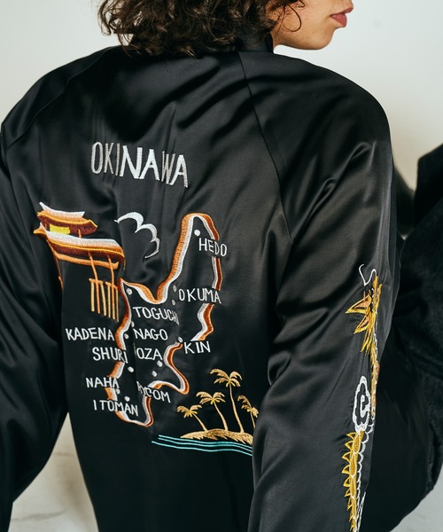 THRIFTY LOOK(スリフティールック)の「THRIFTY LOOK / スリフティールック OKINAWA SOUVENIR JACKET オキナワ スーベニアジャケット(ブルゾン・メンズ・ブラック/ブラック系その他/ブラック系その他2・MEDIUM/LARGE)」の8枚目の写真