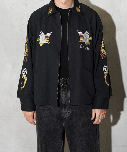 THRIFTY LOOK(スリフティールック)の「THRIFTY LOOK / スリフティールック OKINAWA SOUVENIR JACKET オキナワ スーベニアジャケット(ブルゾン・メンズ・ブラック/ブラック系その他/ブラック系その他2・MEDIUM/LARGE)」の11枚目の写真